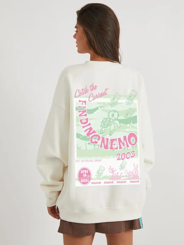 Disney Pixar Finding Nemo Sweatshirt In White sold by Skinnydip London