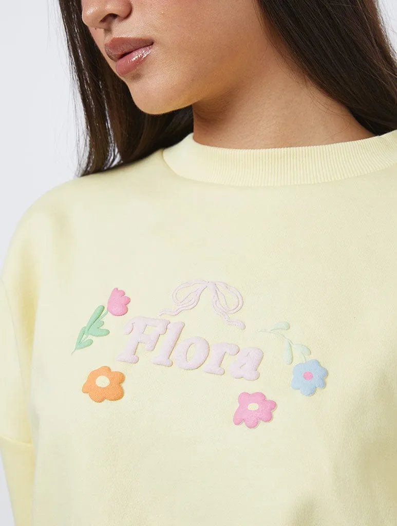 Flora Sweatshirt in Yellow sold by Skinnydip London product image thumbnail 5
