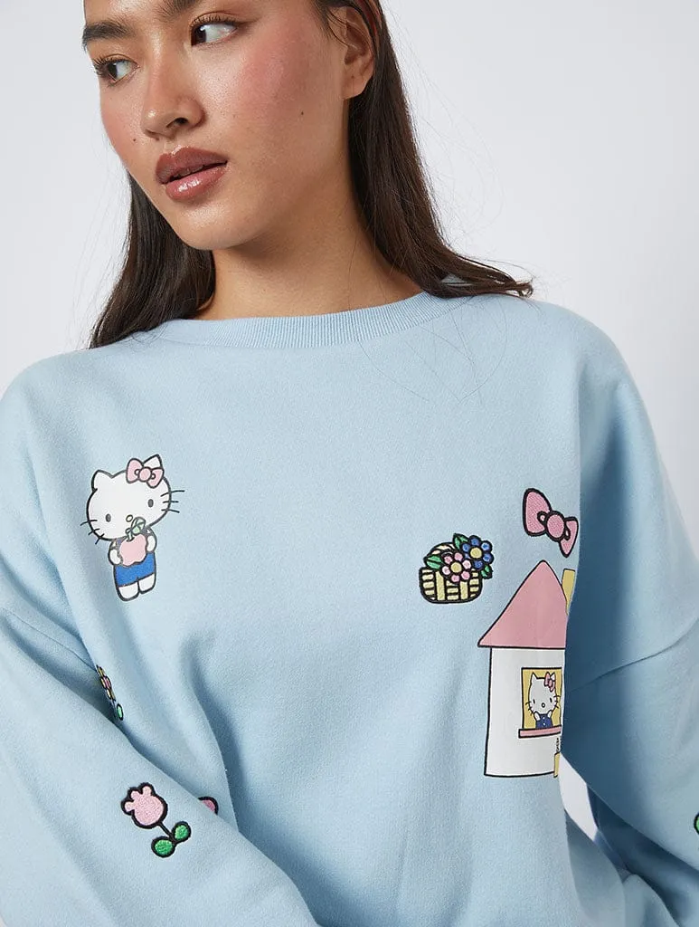 Hello Kitty x Skinnydip Embroidery Sweatshirt sold by Skinnydip London product image thumbnail 2