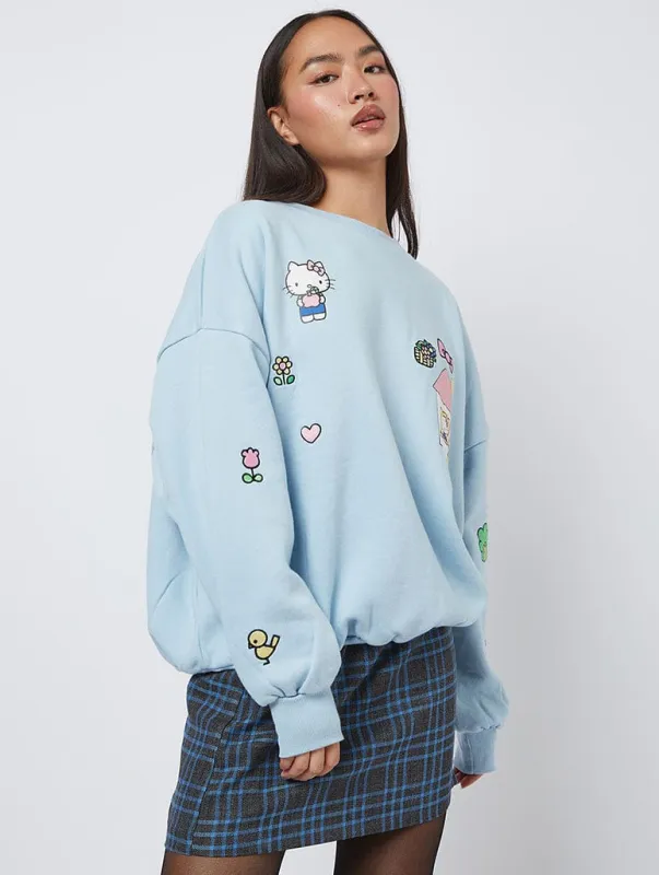 Hello Kitty x Skinnydip  Embroidery Sweatshirt sold by Skinnydip London