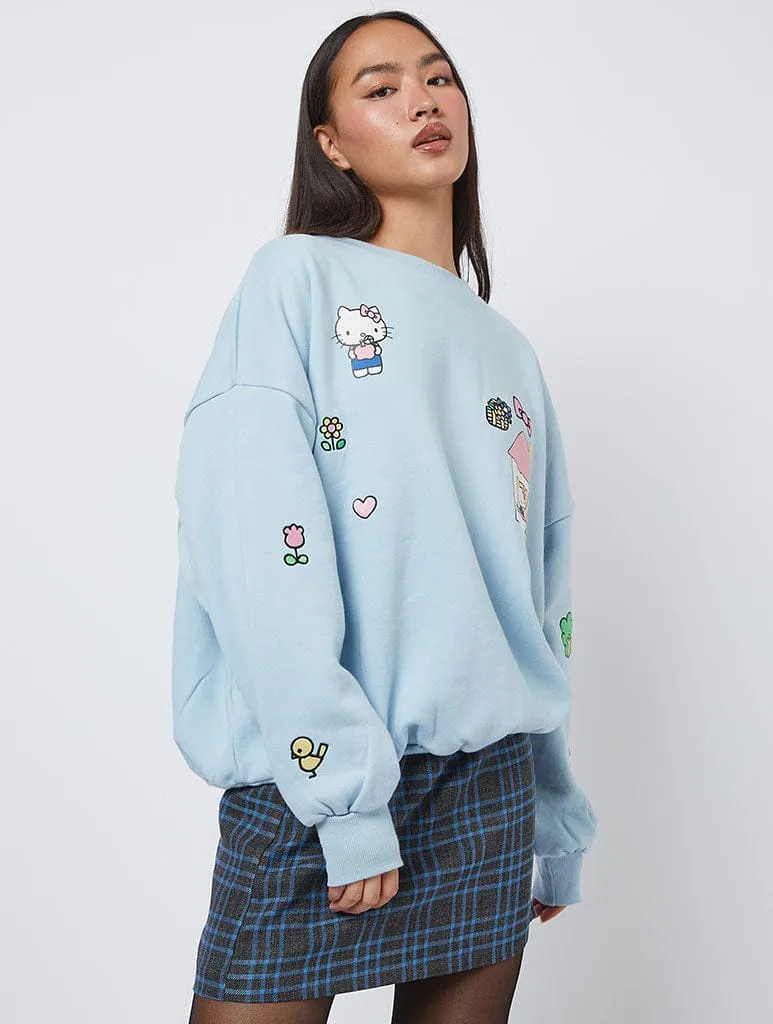 Hello Kitty x Skinnydip Embroidery Sweatshirt sold by Skinnydip London