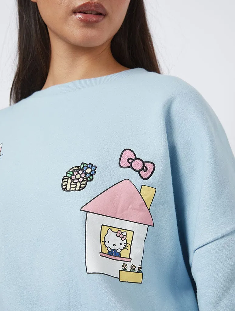 Hello Kitty x Skinnydip Embroidery Sweatshirt sold by Skinnydip London product image thumbnail 3