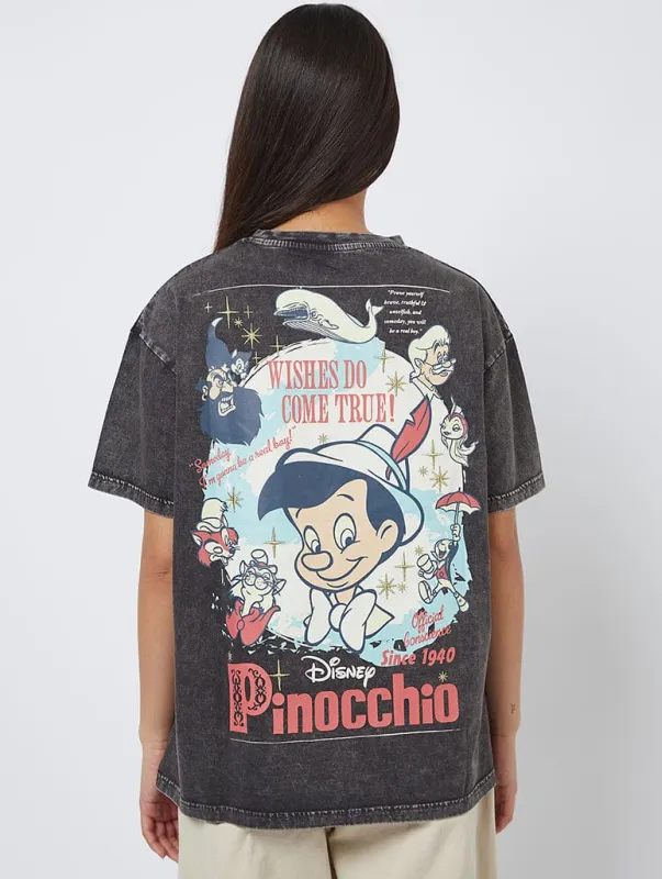 Disney Pinocchio Poster T-Shirt made by Skinnydip London