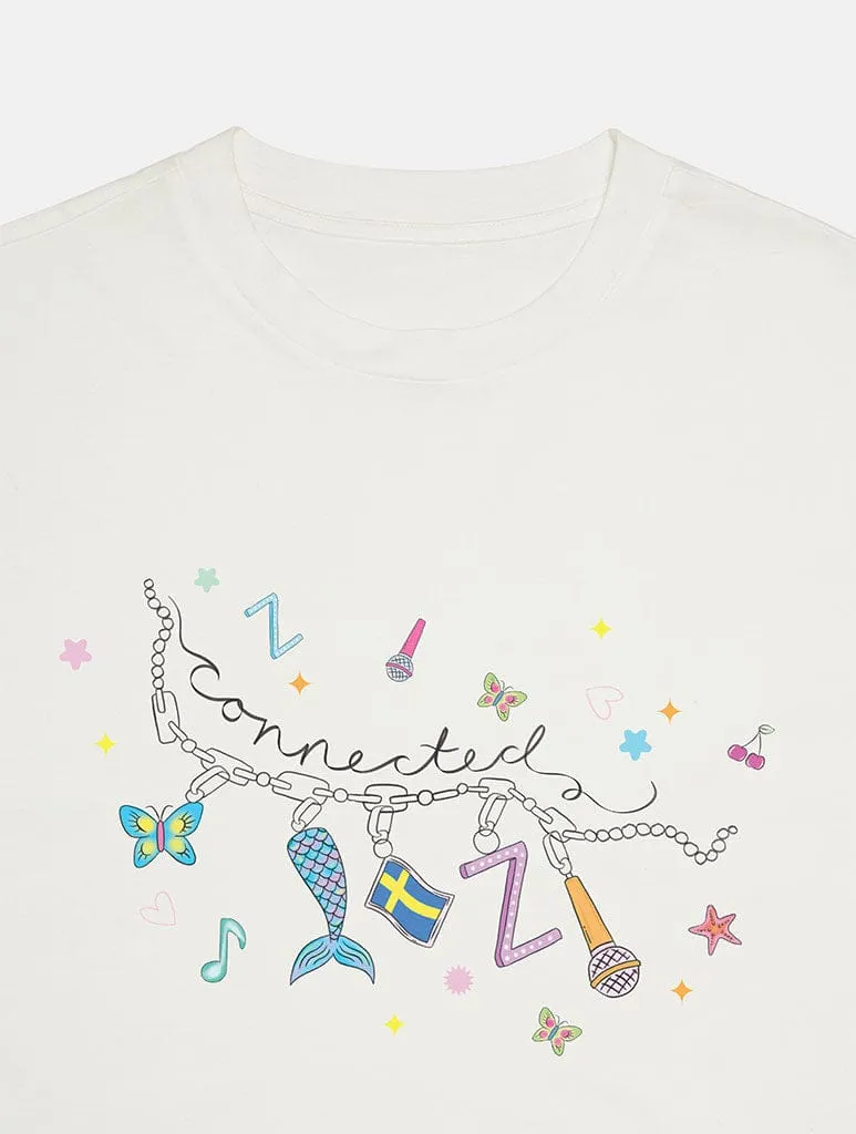 Midnight Sun Charm Belt T-Shirt In White sold by Skinnydip London product image thumbnail 3