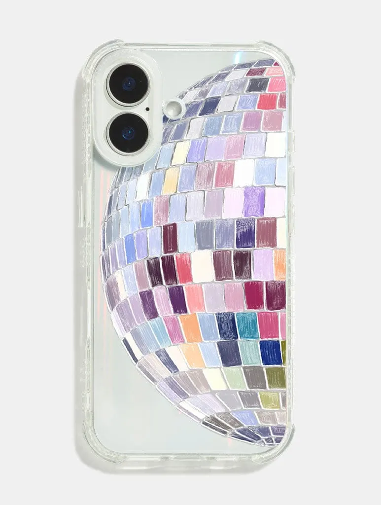 Rainbow Disco Ball Shock Case sold by Skinnydip London