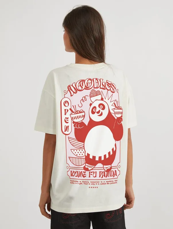 Kung Fu Panda x Skinnydip Noodle T-Shirt In White sold by Skinnydip London