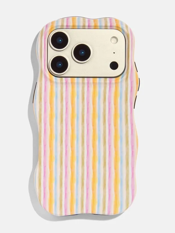 Multi Colour Stripe Ultra Protective iPhone Case made by Skinnydip London