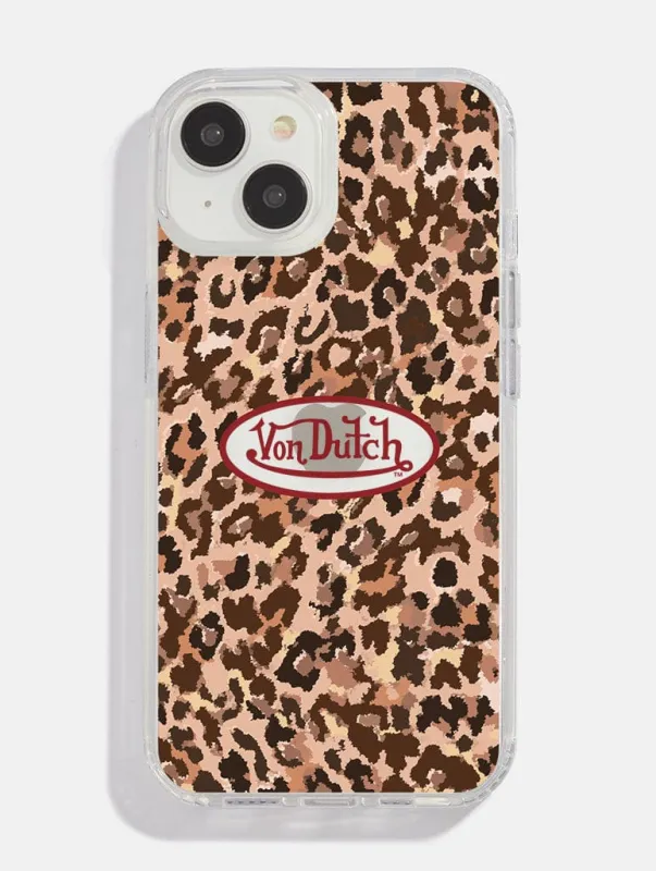 Von Dutch Leopard Logo MagSafe iPhone Case made by Skinnydip London