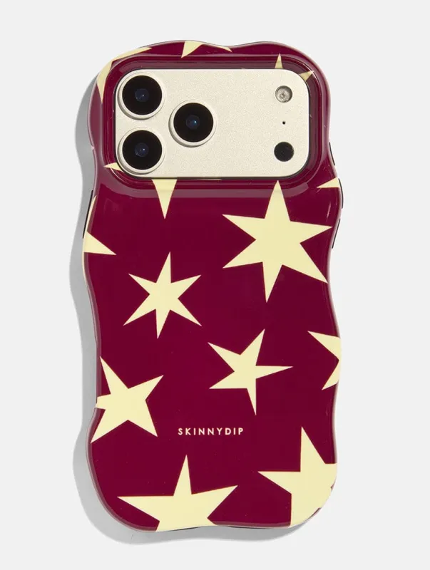Brown and Yellow Stars Wiggle Ultra Protective iPhone Case sold by Skinnydip London