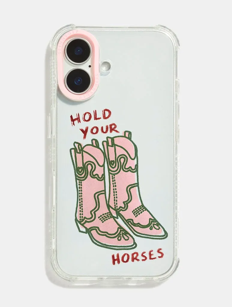 Sun Made Studio x Skinnydip Hold Your Horses Shock iPhone Case sold by Skinnydip London