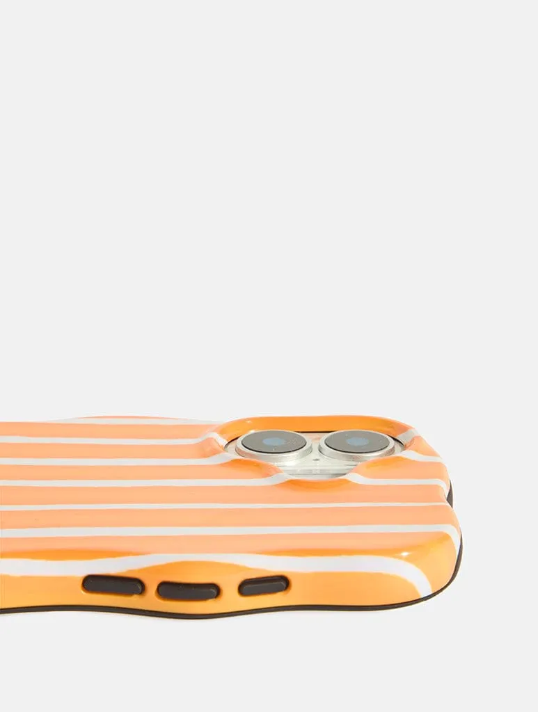Orange Stripe Ultra Protective iPhone Case sold by Skinnydip London product image thumbnail 3