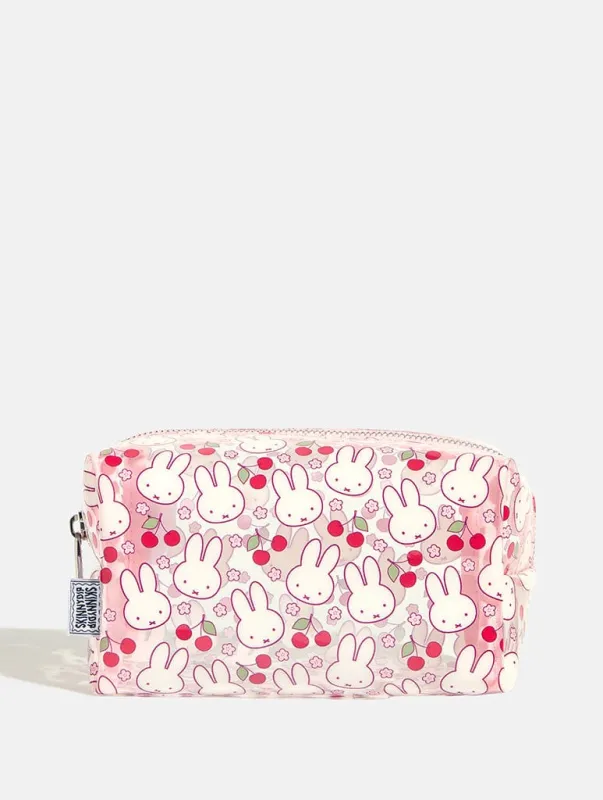 Miffy x Skinnydip Pink Flower Makeup Bag sold by Skinnydip London