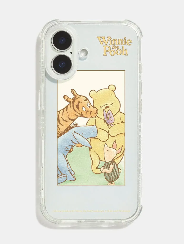 Disney Vintage Winnie the Pooh Butterfly Shock iPhone Case sold by Skinnydip London
