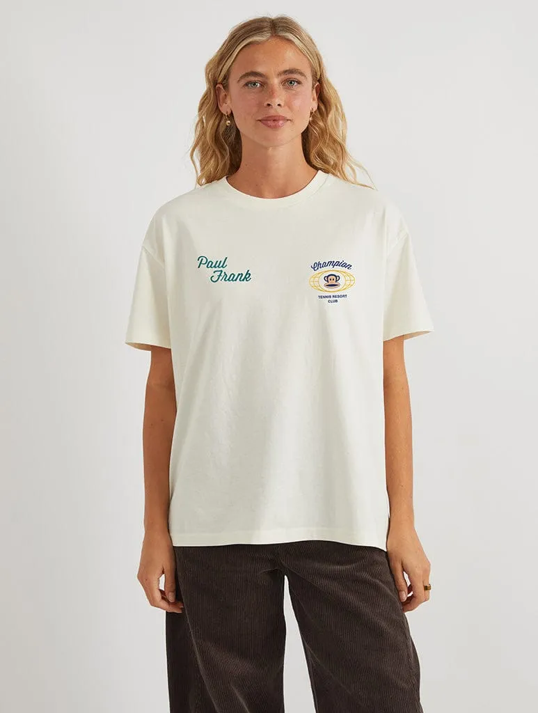 Paul Frank x Skinnydip Game Set Match T-Shirt In White sold by Skinnydip London product image thumbnail 2