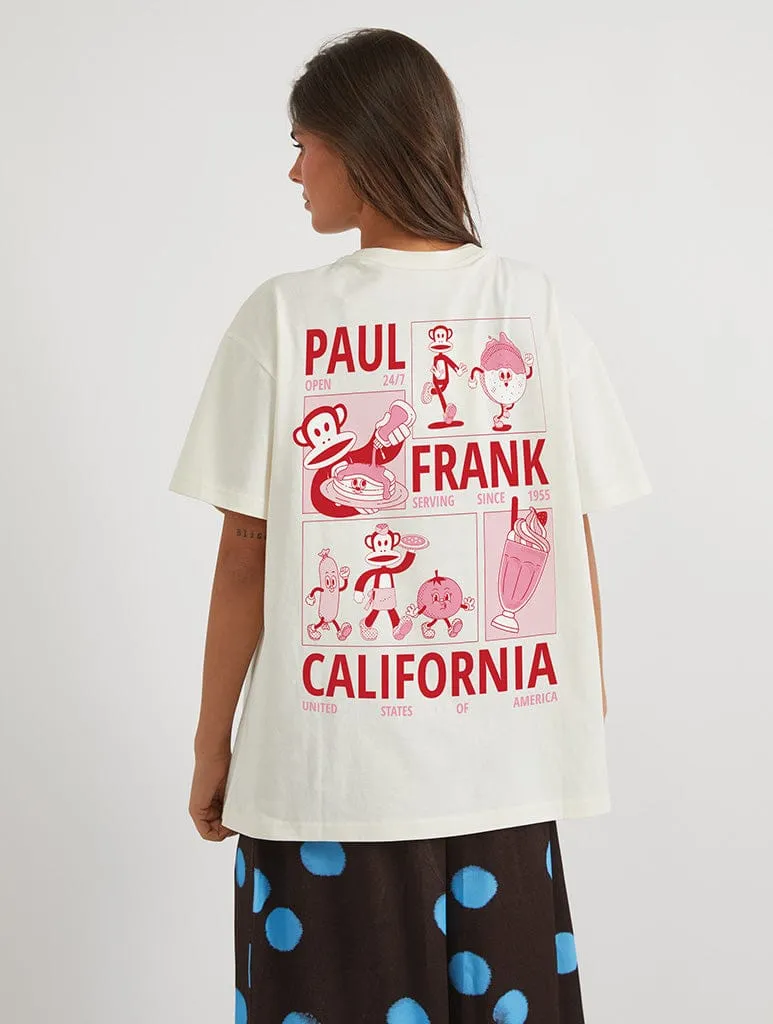 Paul Frank x Skinnydip California T-Shirt In White sold by Skinnydip London