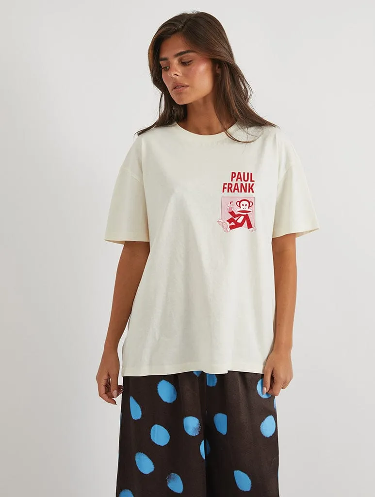Paul Frank x Skinnydip California T-Shirt In White sold by Skinnydip London product image thumbnail 2