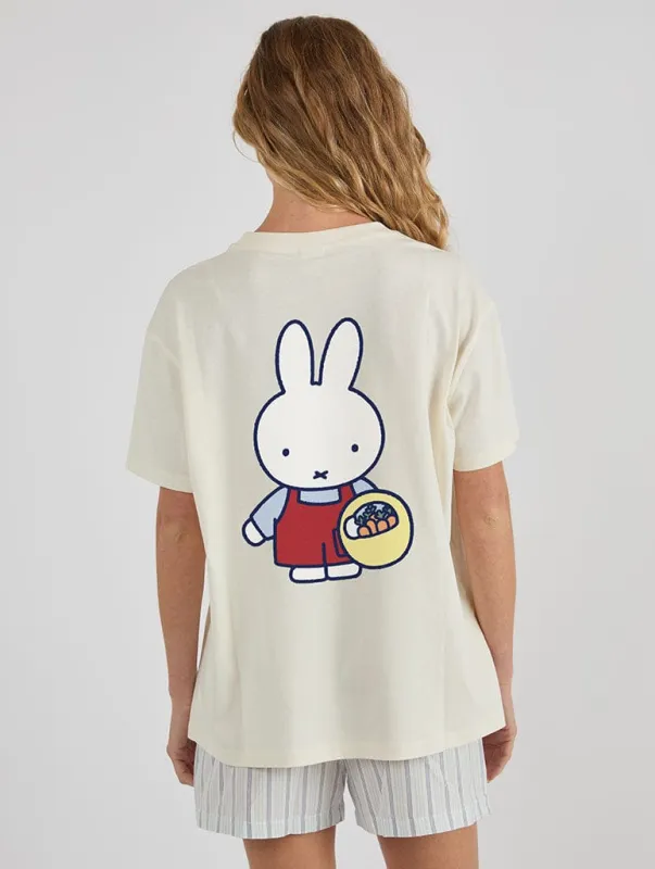 Miffy x Skinnydip Farmers Market T-Shirt In White sold by Skinnydip London