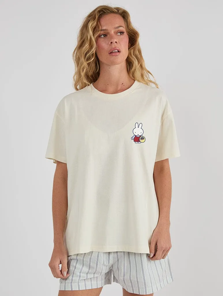 Miffy x Skinnydip Farmers Market T-Shirt In White sold by Skinnydip London product image thumbnail 2