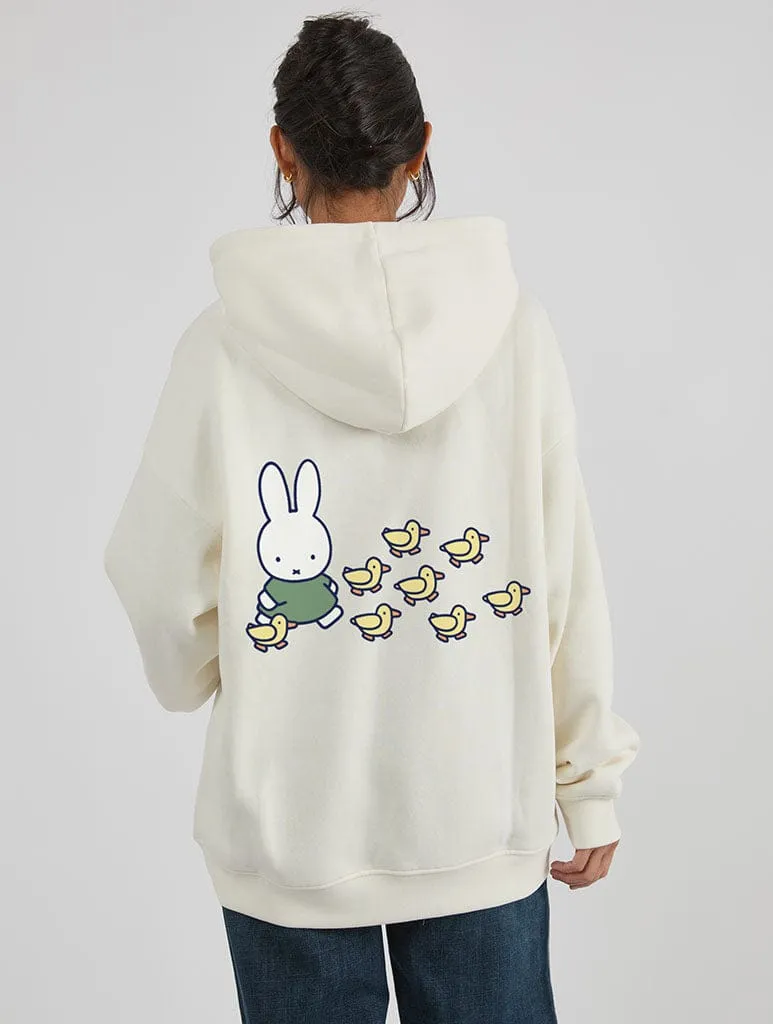 Miffy x Skinnydip Ducks Hoodie In White sold by Skinnydip London