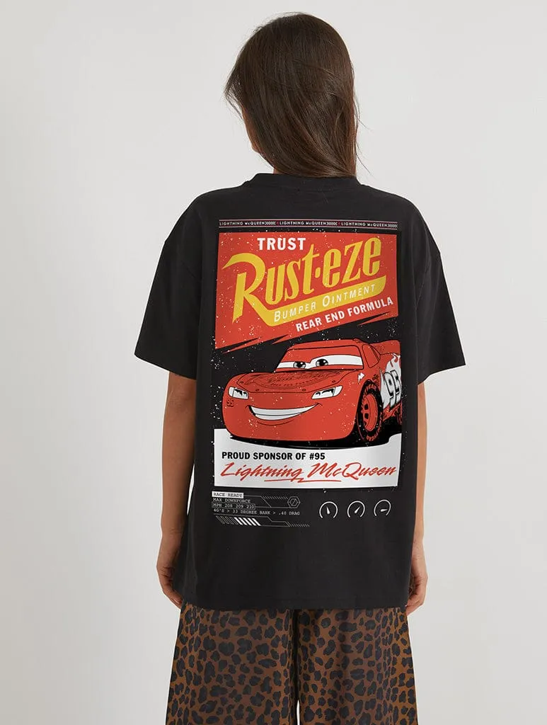 Disney Pixar Cars Rust-eze T-Shirt In Black sold by Skinnydip London