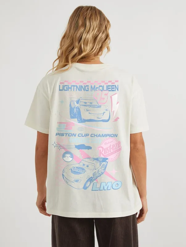 Disney Pixar Cars Champion T-Shirt In White sold by Skinnydip London