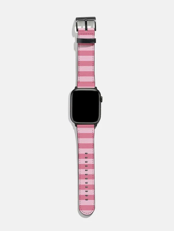 Pink Stripes Apple Watch Strap sold by Skinnydip London