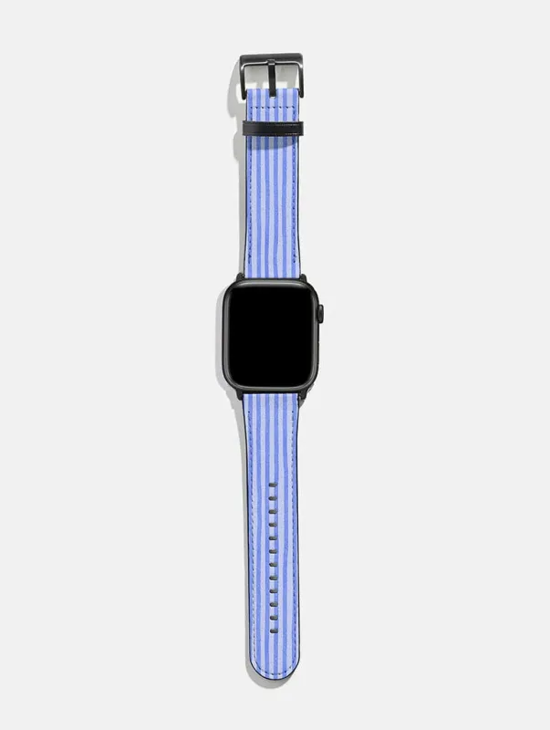 Blue Stripe Apple Watch Strap sold by Skinnydip London