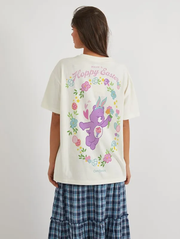 Care Bears x Skinnydip Share Bear Have a Hoppy Easter T-Shirt In White sold by Skinnydip London