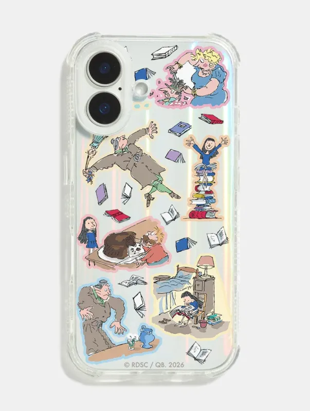 Roald Dahl x Skinnydip Matilda Sticker Shock iPhone Case sold by Skinnydip London