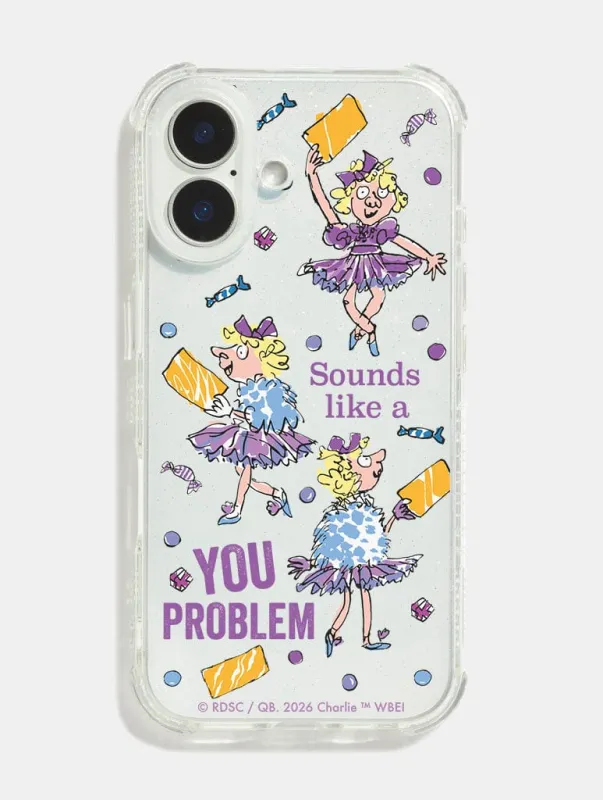 Roald Dahl x Skinnydip Charlie And The Chocolate Factory Veruca Salt Shock iPhone Case made by Skinnydip London