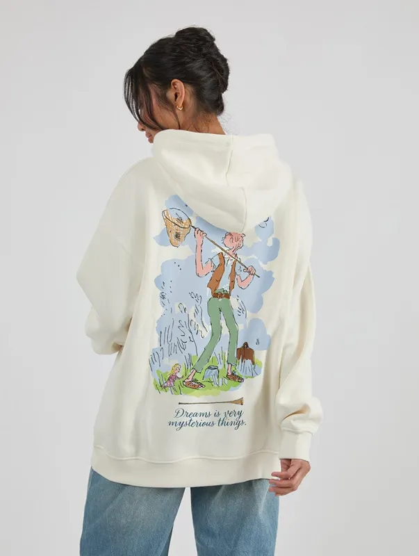 Roald Dahl x Skinnydip The BFG Poster Hoodie In White sold by Skinnydip London