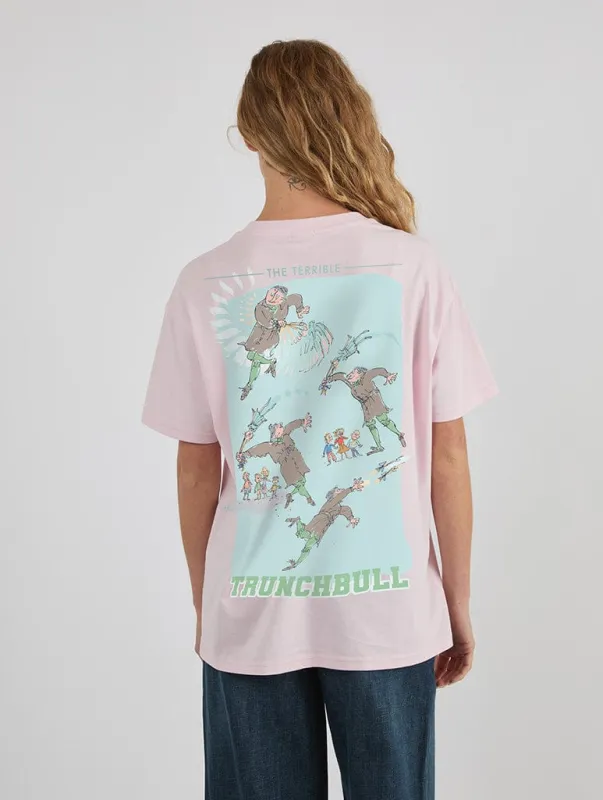 Roald Dahl x Skinnydip Matilda Miss Trunchbull T-Shirt In Pink sold by Skinnydip London
