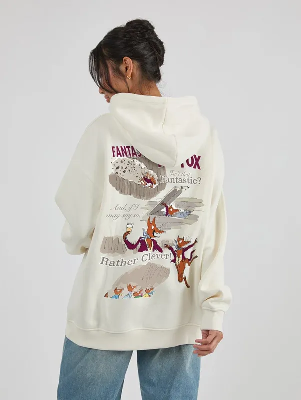 Roald Dahl x Skinnydip Fantastic Mr Fox Scenes Hoodie In White sold by Skinnydip London