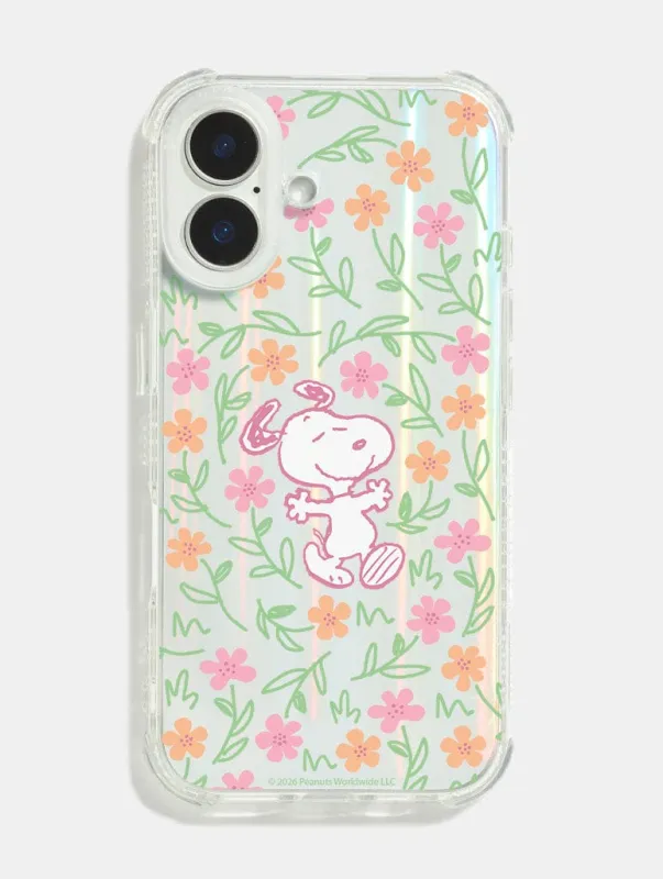 Peanuts x Skinnydip Snoopy Spring Flowers Shock iPhone Case sold by Skinnydip London
