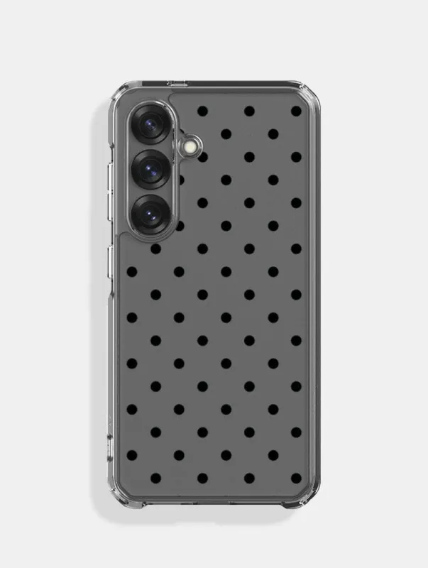 Polka Dot Black Samsung Case made by Skinnydip London