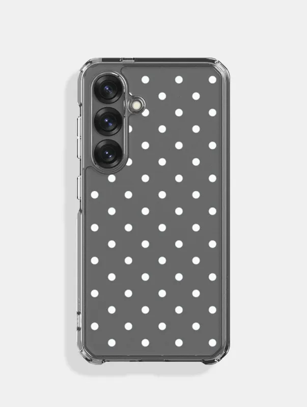 Polka Dot White Samsung Case sold by Skinnydip London