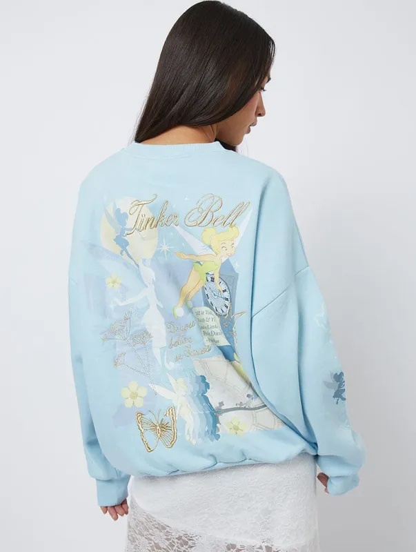 Disney Tinkerbell Poster Sweatshirt made by Skinnydip London