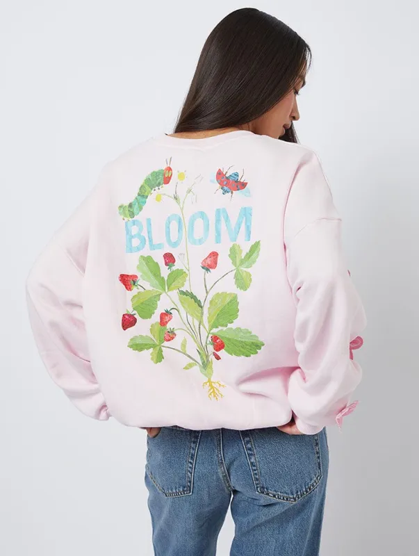 The Very Hungry Caterpillar x Skinnydip Bloom Sweatshirt made by Skinnydip London