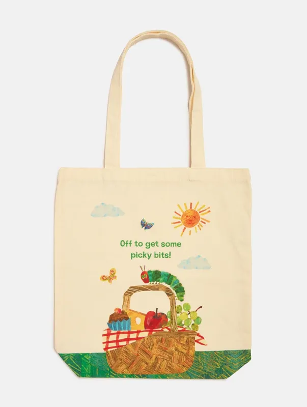 The Very Hungry Caterpillar Picky Bits Picnic Tote Bag sold by Skinnydip London