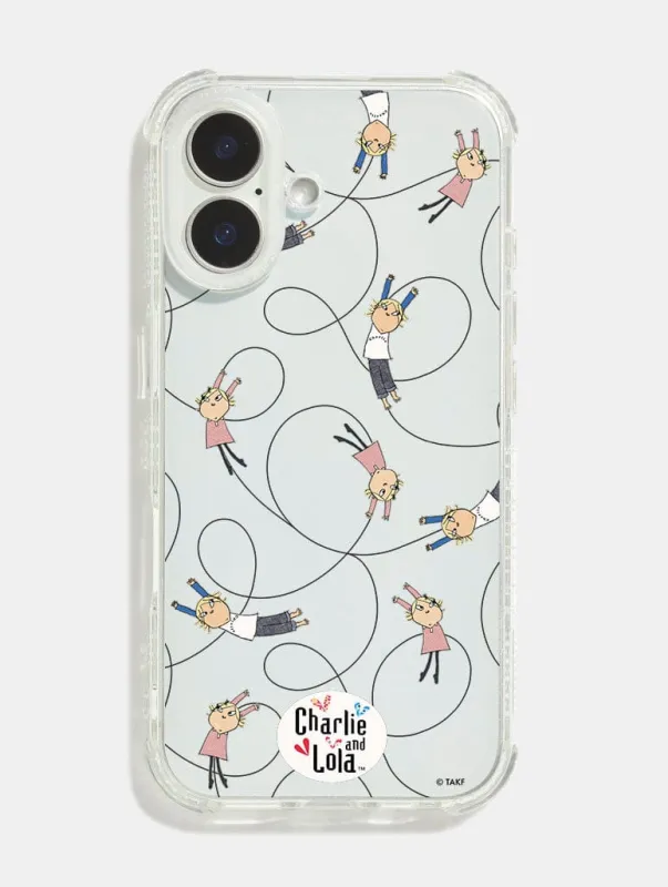 Charlie and Lola x Skinnydip Squiggle Shock iPhone Case made by Skinnydip London