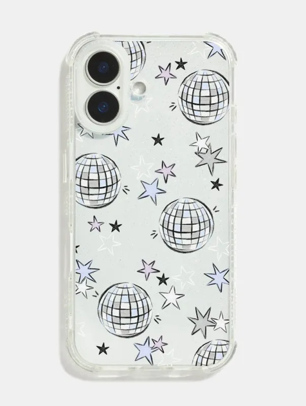 Disco Balls And Stars Shock iPhone Case made by Skinnydip London