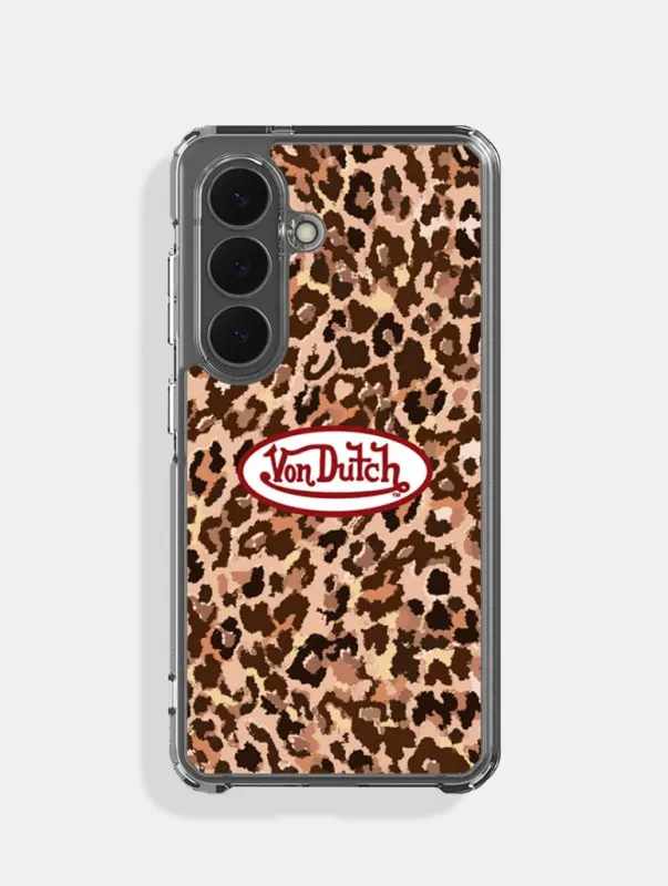 Von Dutch Leopard Logo Samsung Case made by Skinnydip London