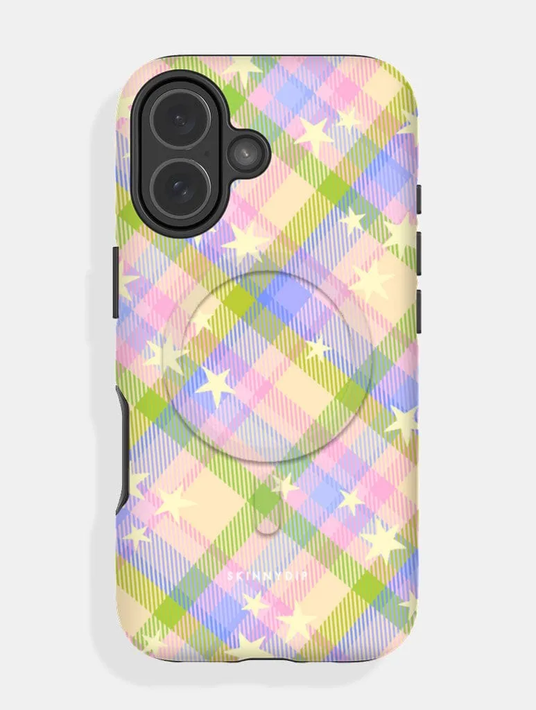 Starry Tartan Spring Spirit Magsafe Ultra Protective iPhone Case sold by Skinnydip London