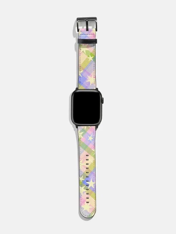 Starry Tartan Spring Spirit Apple Watch Strap sold by Skinnydip London