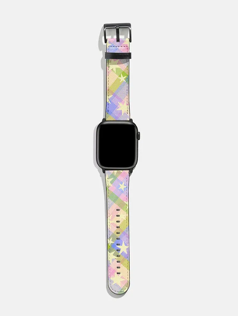 Starry Tartan Spring Spirit Apple Watch Strap sold by Skinnydip London