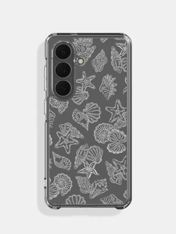 White Sea Shells Samsung Case made by Skinnydip London