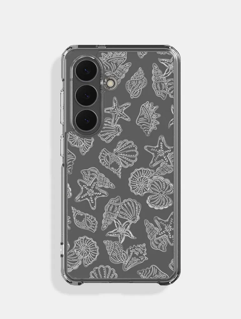 White Sea Shells Samsung Case sold by Skinnydip London