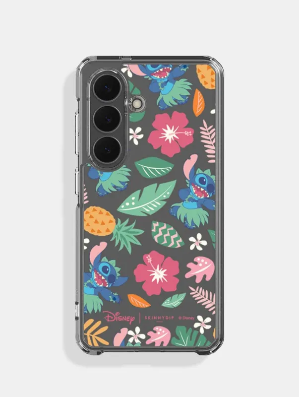 Disney Stitch Exotic Floral Samsung Case made by Skinnydip London