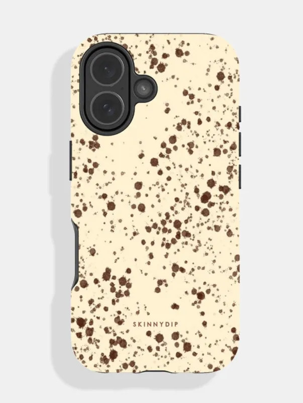 Speckled Egg Yellow Ultra Protective iPhone Case made by Skinnydip London