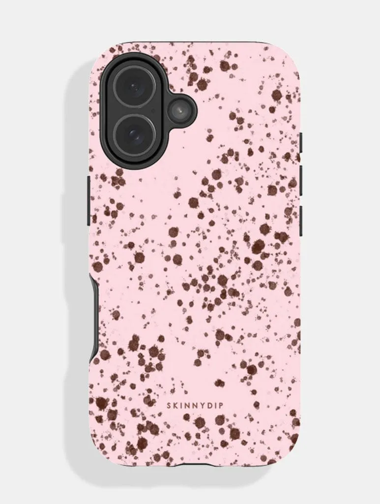 Speckled Egg Pink Ultra Protective iPhone Case sold by Skinnydip London